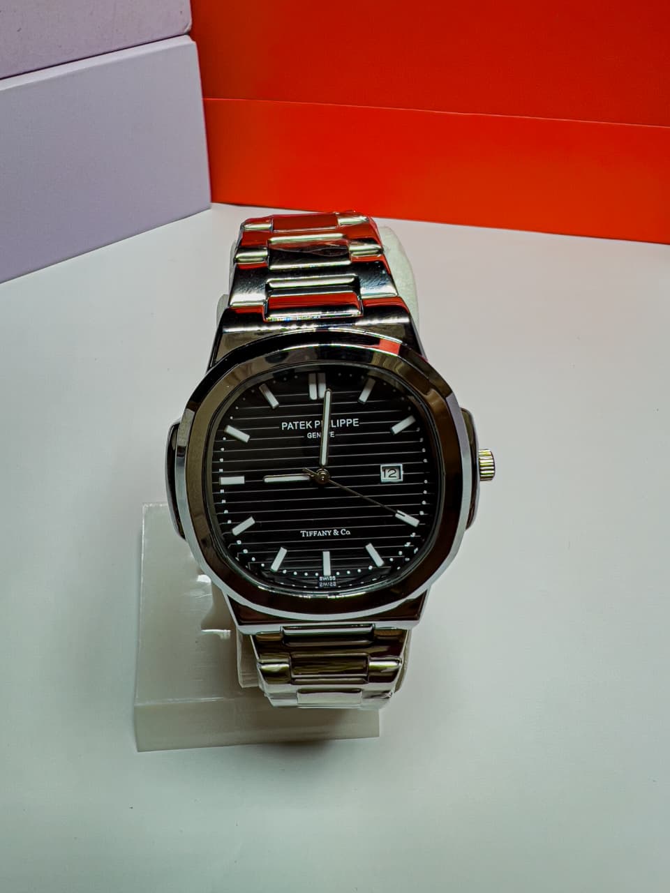 PATIEK PHILLIEPE DATE WATCH-BLACK