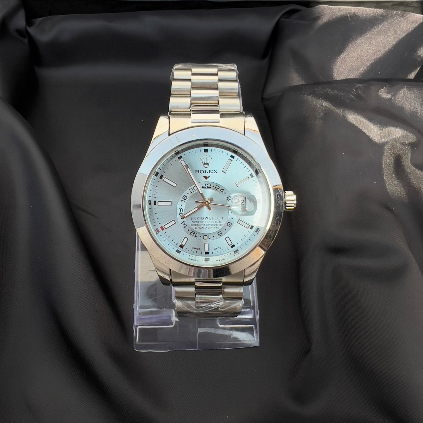 ROLEX DATE JUST-SILVER BLUE