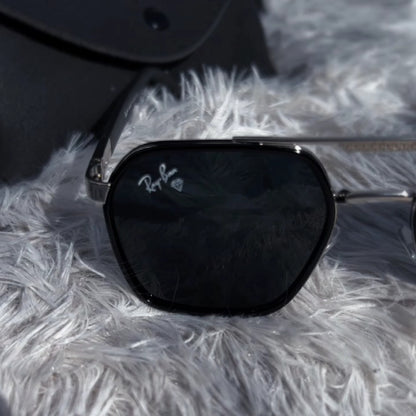 Rayban Silver Black Sunglasses