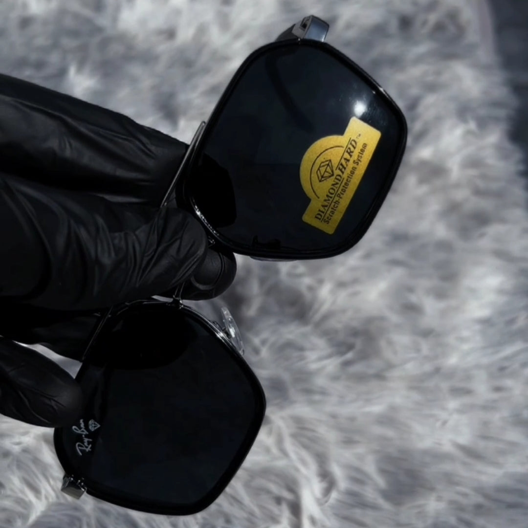 Rayban Silver Black Sunglasses