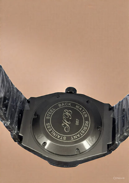 HUBLOT DIAMOND CUT SKELETON-BLUE
