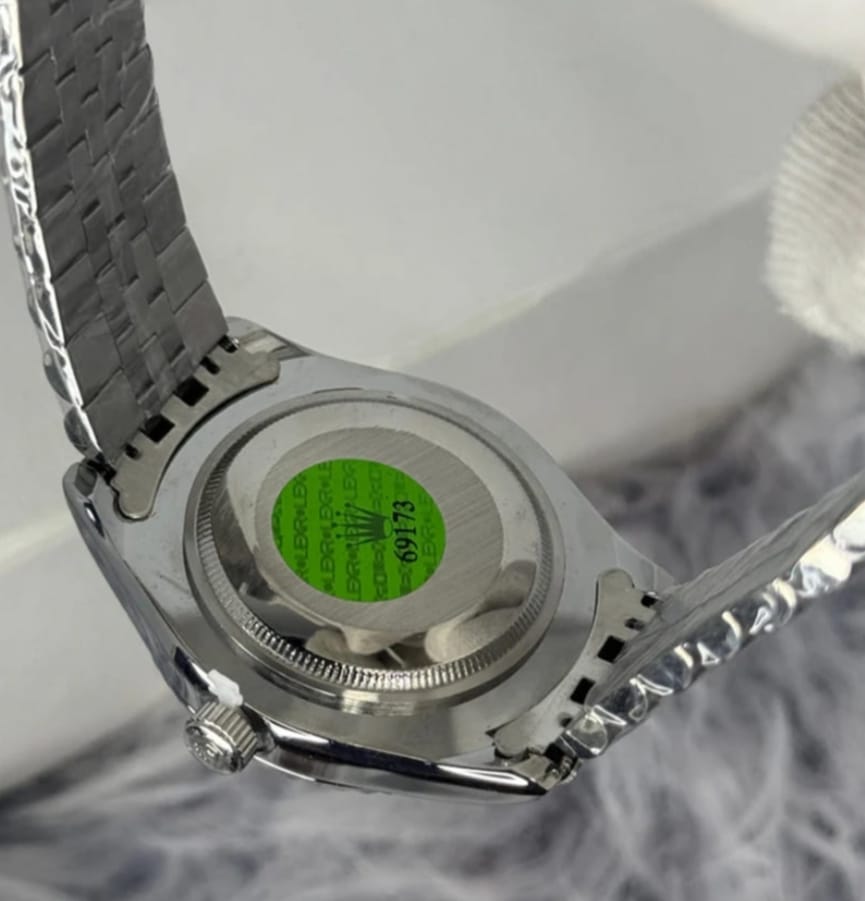 ROLEX OYSTER PERPETUAL-DATE JUST SILVER