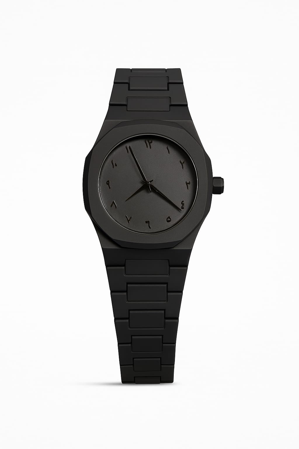 BLACK ARABIC AURA WATCH-CARBON FIBER