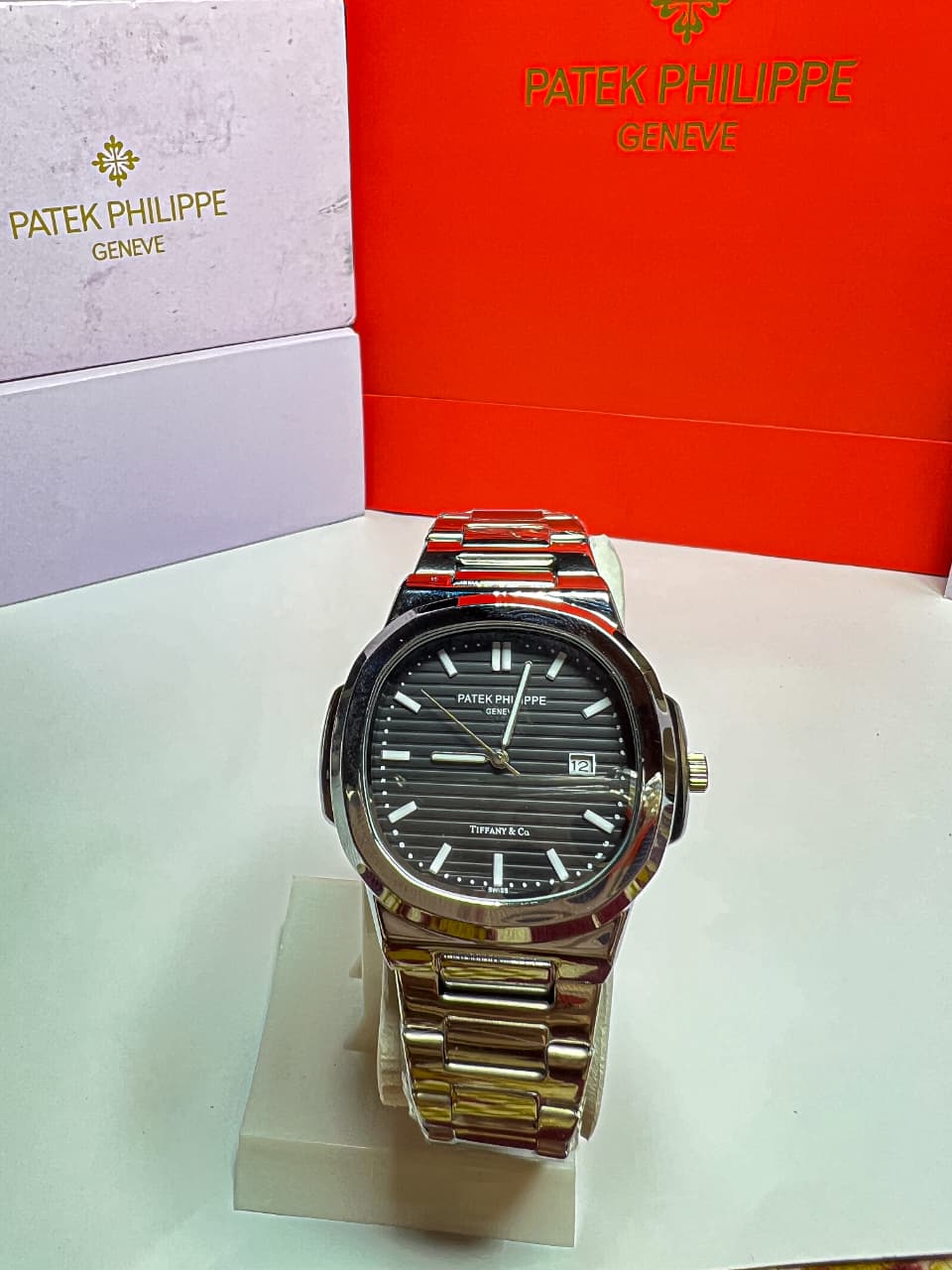 PATIEK PHILLIEPE DATE WATCH-BLACK