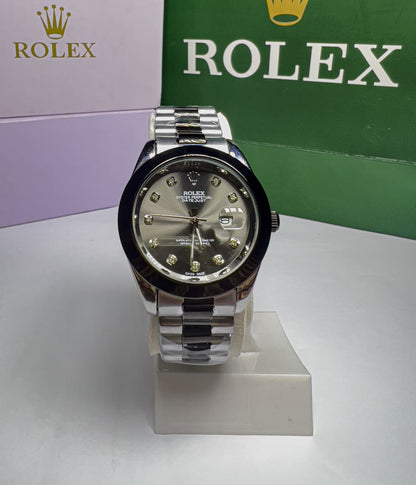ROLEX DATE JUST-BLACK GREY