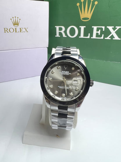 ROLEX DATE JUST-BLACK GREY