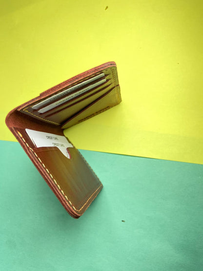 LEATHER CARD HOLDER-PURPLE BY MIANLUXE
