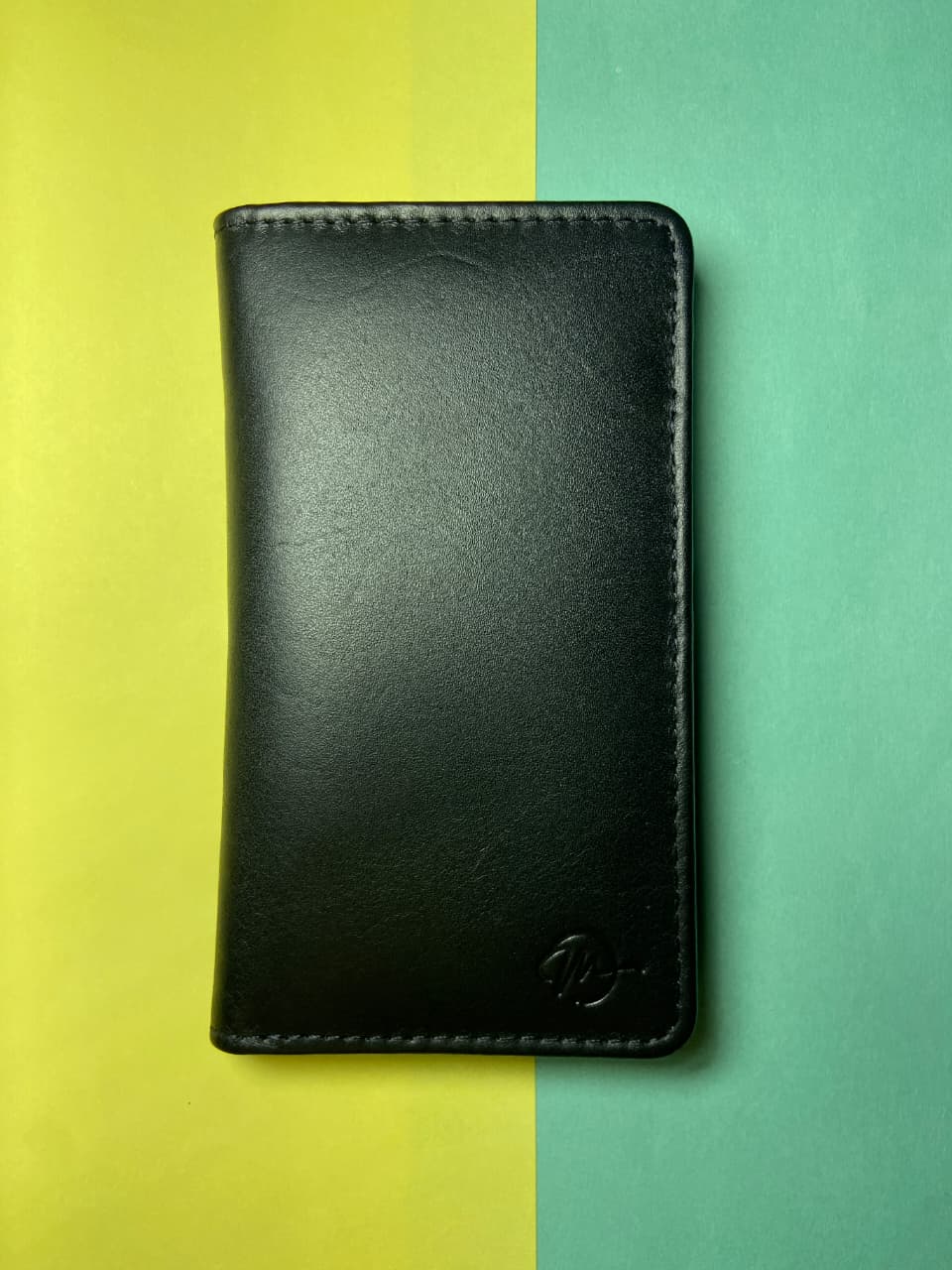 LEATHER MEDIUM LONG WALLET-BLACK BY MIANLUXE