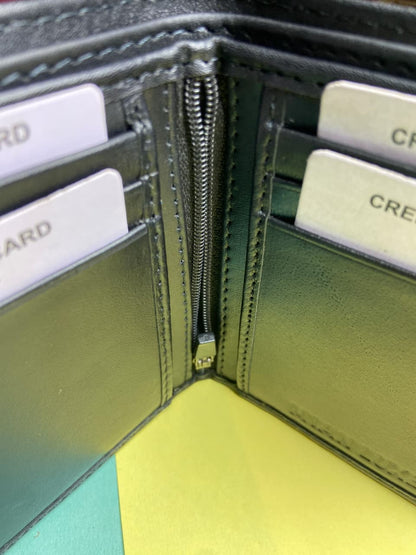 LEATHER SMALL ZIPPER WALLET-BLACK BY MIANLUXE