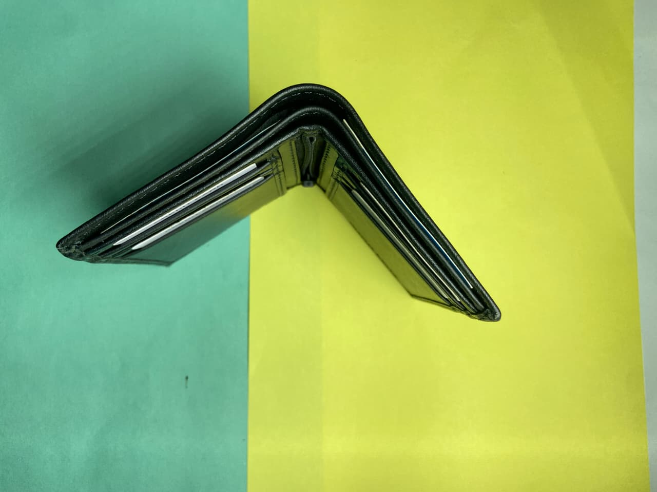 LEATHER SMALL ZIPPER WALLET-BLACK BY MIANLUXE
