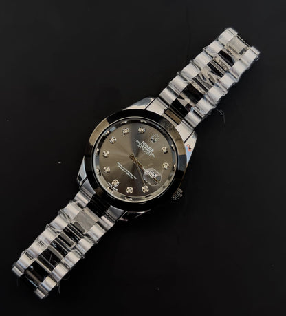 ROLEX DATE JUST-BLACK GREY