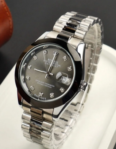 ROLEX DATE JUST-BLACK GREY