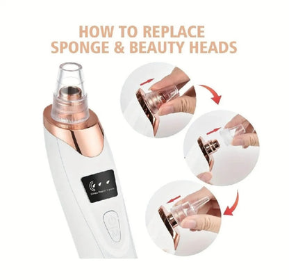 5 in 1 Rechargeable Blackhead Remover|Derma Suction