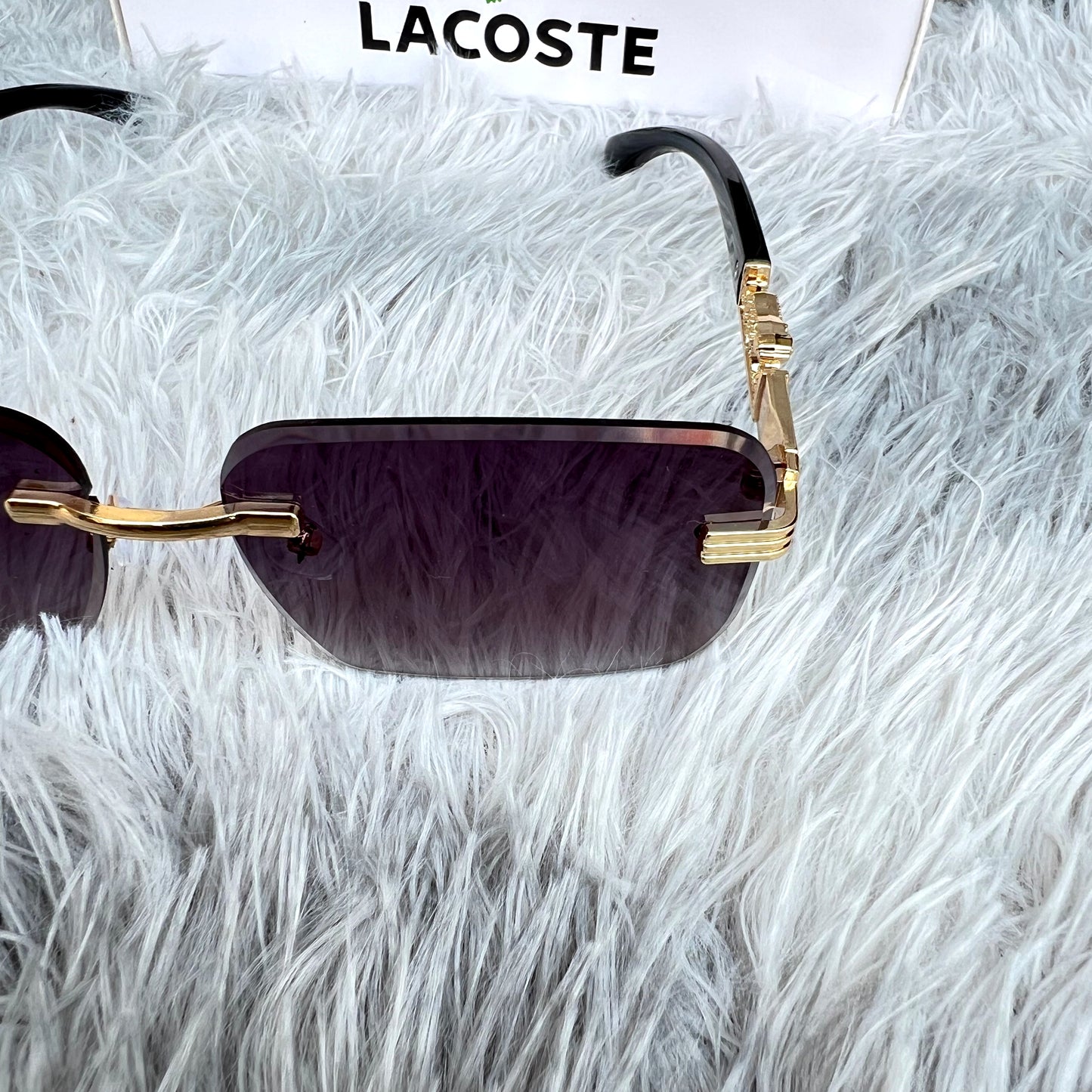 Purple Shade Rimless Sunglasses