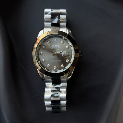ROLEX DATE JUST-BLACK GREY