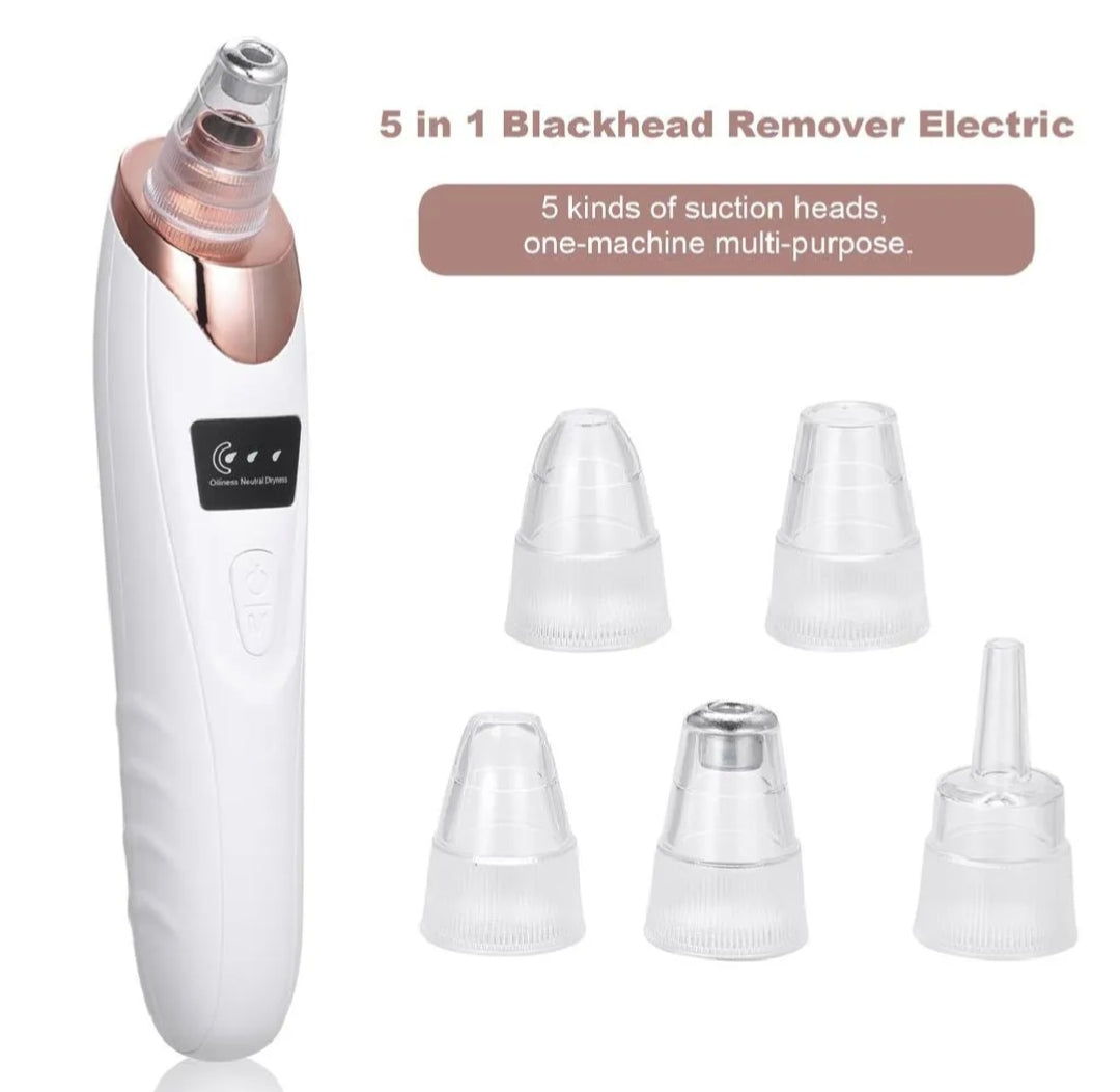 5 in 1 Rechargeable Blackhead Remover|Derma Suction