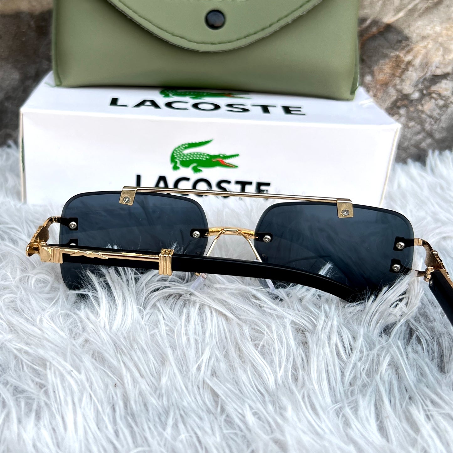 Black Rimless Sunglasses