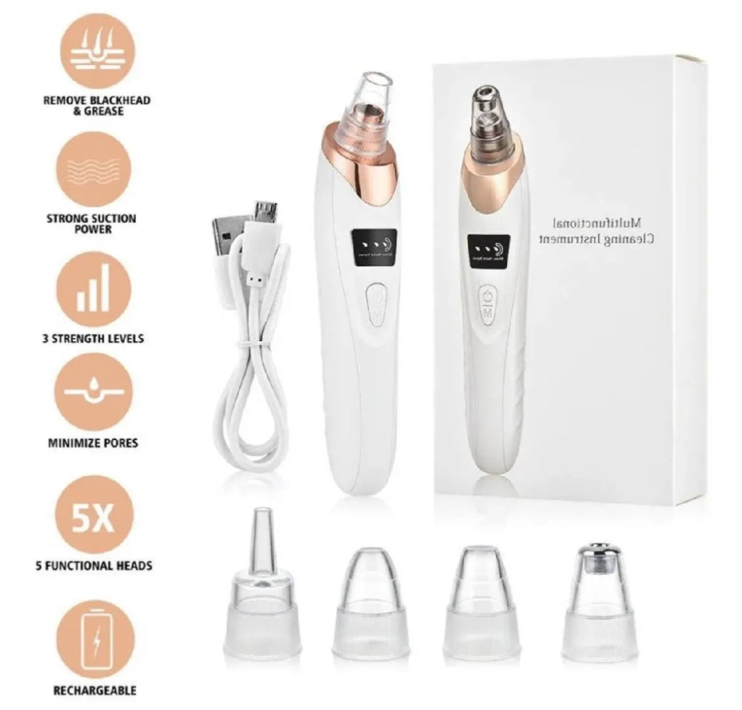 5 in 1 Rechargeable Blackhead Remover|Derma Suction