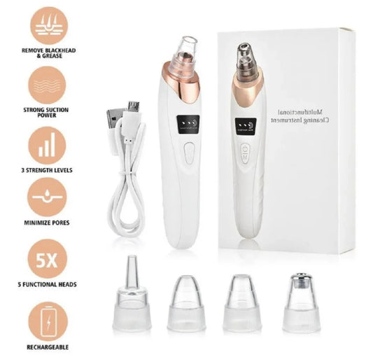 5 in 1 Rechargeable Blackhead Remover|Derma Suction