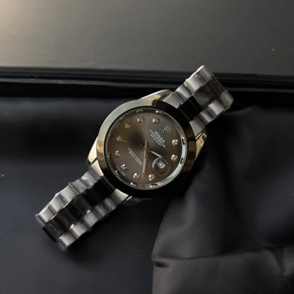 ROLEX DATE JUST-BLACK GREY