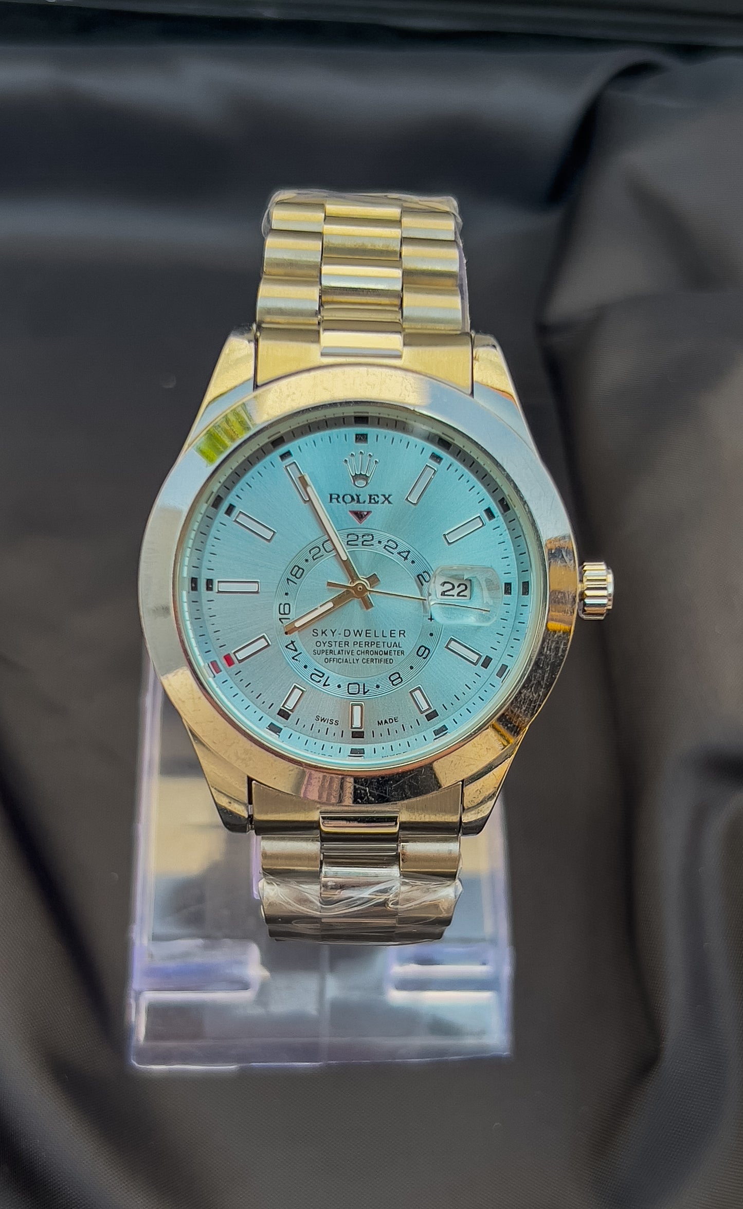 ROLEX DATE JUST-SILVER BLUE