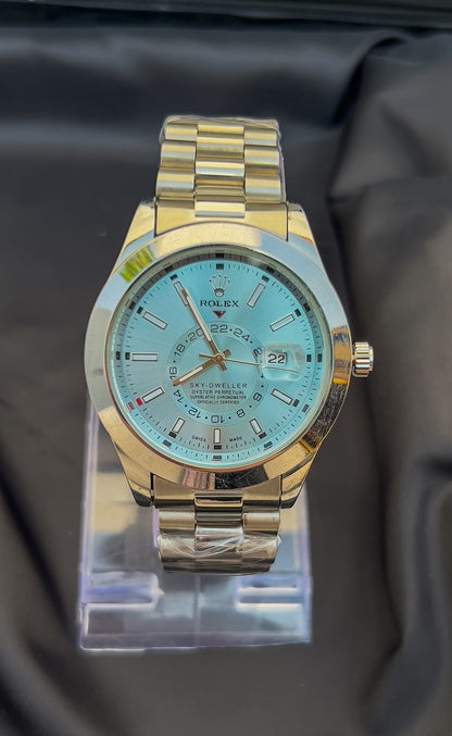 ROLEX DATE JUST-SILVER BLUE